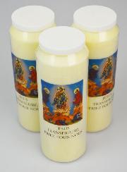 3 Bougies de Neuvaine Jésus Transfiguré