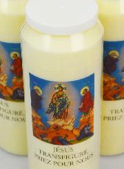 3 Bougies de Neuvaine Jésus Transfiguré