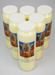 6 Bougies de Neuvaine Jésus Transfiguré