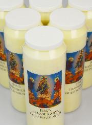 6 Bougies de Neuvaine Jésus Transfiguré