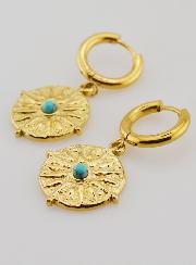Boucles d'Oreilles Soleil & Turquenite