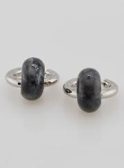 Boucles d'Oreilles Créoles & Anneau Larvikite