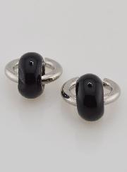Boucles d'Oreilles Créoles & Anneau Onyx