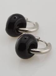 Boucles d'Oreilles Créoles & Anneau Onyx