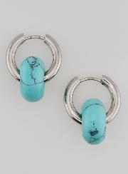 Boucles d'Oreilles Créoles & Anneau Turquénite