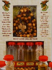 Coffret Terre Sainte - Chapelet, Encens, Huile & Eau du Jourdain