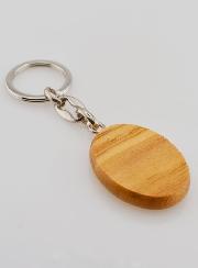 Porte-clés en Bois d'Olivier - Vierge Noire