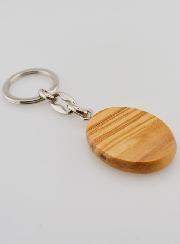 Porte-clés en Bois d'Olivier - Vierge Miraculeuse