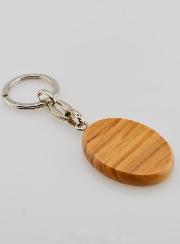 Porte-clés en Bois d'Olivier - Notre Dame de Lourdes