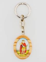 Porte-clés en Bois d'Olivier - Saint Expedit