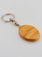 Porte-clés en Bois d'Olivier - Padre Pio