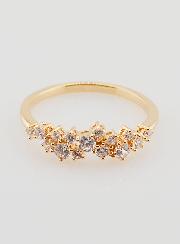 Bague Alliance Plaqué Or et Zircons - T54