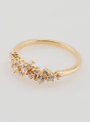 Bague Alliance Plaqué Or et Zircons - T54