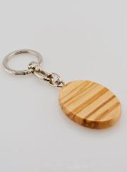 Porte-clés en Bois d'Olivier - Saint Michel Archange