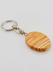 Porte-clés en Bois d'Olivier - Ange Gardien