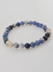 Bracelet en Pierre Naturelle de Sodalite - 6mm