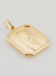 Médaille Vierge Marie en Prière en Plaqué Or 18k - 22mm