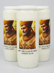 Lot de 3 Bougies de Neuvaine à Saint François de Sales