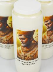 Lot de 3 Bougies de Neuvaine à Saint François de Sales