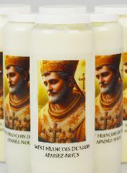 Lot de 6 Bougies de Neuvaine à Saint François de Sales