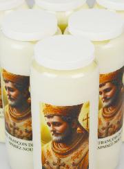 Lot de 6 Bougies de Neuvaine à Saint François de Sales