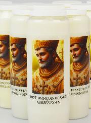 Lot de 10 Bougies de Neuvaine à Saint François de Sales