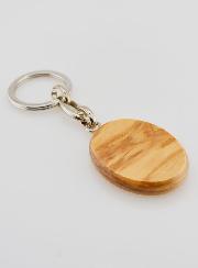 Porte-clés en Bois d'Olivier - Enfant Jésus de Prague