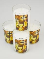 4 Bougies Veilleuses Pour le Deuil