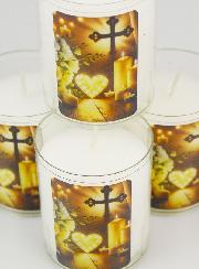 4 Bougies Veilleuses Pour le Deuil