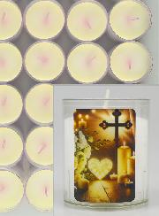 24 Bougies Veilleuses Pour le Deuil