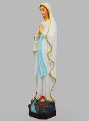Statue Religieuse de Notre Dame de Lourdes Peinte - 40cm