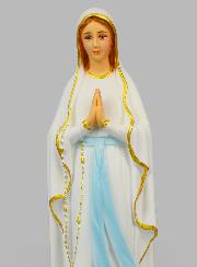 Statue Religieuse de Notre Dame de Lourdes Peinte - 40cm