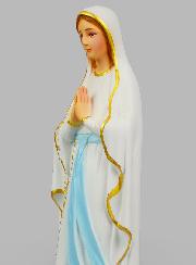 Statue Religieuse de Notre Dame de Lourdes Peinte - 40cm