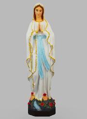 Statue Religieuse de Notre Dame de Lourdes Peinte - 50cm
