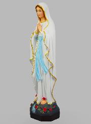 Statue Religieuse de Notre Dame de Lourdes Peinte - 50cm