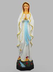 Statue Religieuse de Notre Dame de Lourdes Peinte - 60cm
