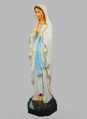 Statue Religieuse de Notre Dame de Lourdes Peinte - 60cm