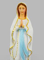 Statue Religieuse de Notre Dame de Lourdes Peinte - 60cm
