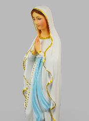 Statue Religieuse de Notre Dame de Lourdes Peinte - 60cm