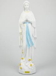 Statue Religieuse de Notre Dame de Lourdes Blanche - 40cm