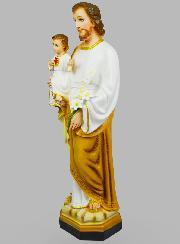 Statue Religieuse de Saint Joseph au Lys - 60cm