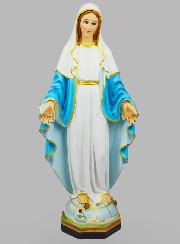 Statue Religieuse Vierge Miraculeuse Peinte - 60cm