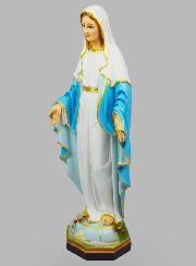 Statue Religieuse Vierge Miraculeuse Peinte - 60cm