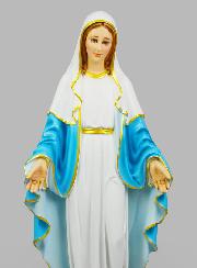 Statue Religieuse Vierge Miraculeuse Peinte - 60cm