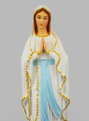 Statue Religieuse Vierge Marie de Lourdes Colorée - 50cm