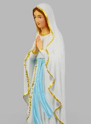 Statue Religieuse Vierge Marie de Lourdes Colorée - 50cm