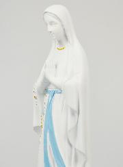 Statue Religieuse Vierge Marie de Lourdes Blanche - 40cm