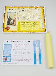 Bougie Parchemin de Prière à La Cire d'Encens - Sainte Rita