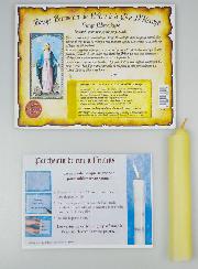 Bougie Parchemin de Prière à La Cire d'Encens - Vierge Miraculeuse