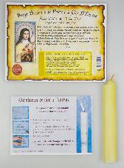 Bougie Parchemin de Prière à La Cire d'Encens - Sainte Thérèse